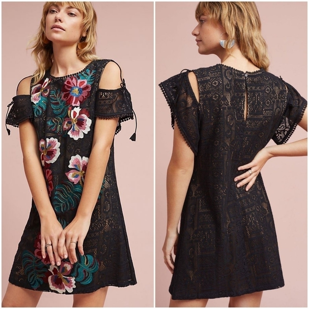 Ranna Gill Prati Embroidered Dress size XXS NWT